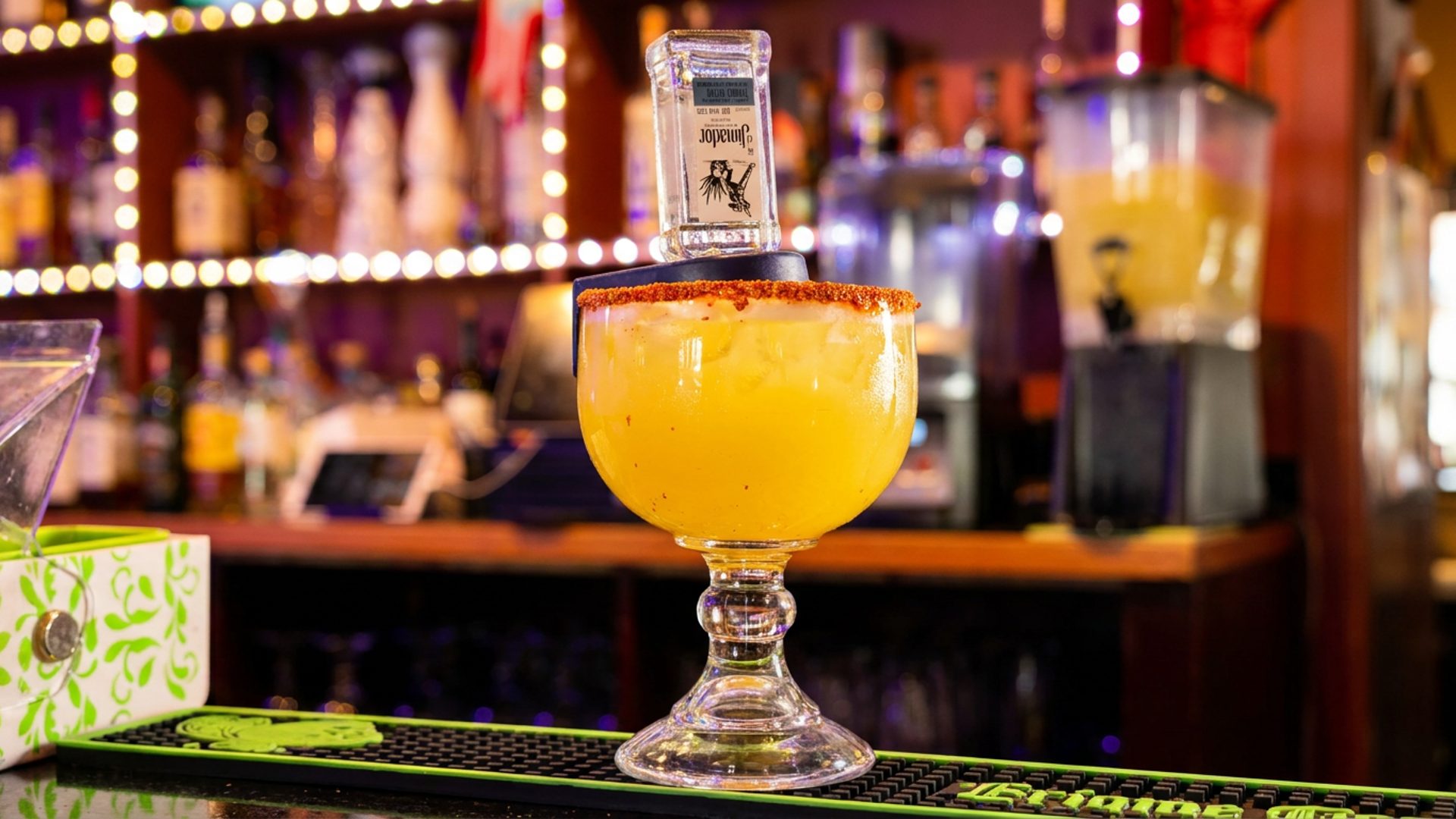 The happy hour menu