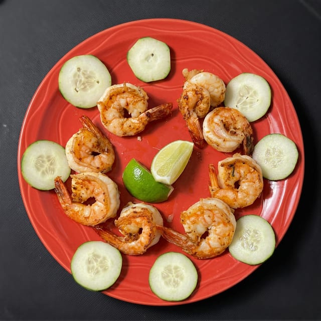 Camarones a La Plancha.